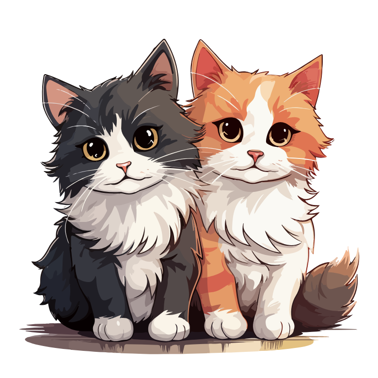 ✨ Best Feline Friends – Cute Cat Magnet ✨
