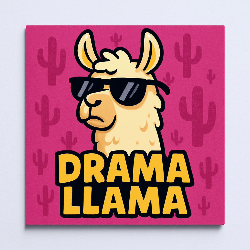 Drama Llama – Sassy Llama Magnet