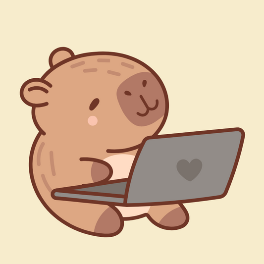 Tech-Savvy Capybara Magnet