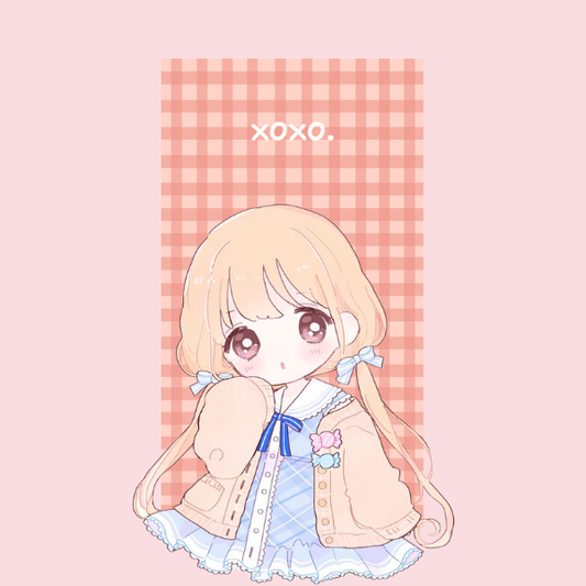 XOXO Kawaii Girl Magnet