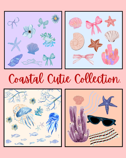 Coastal Cutie Magnetic Stickers (4 pack)