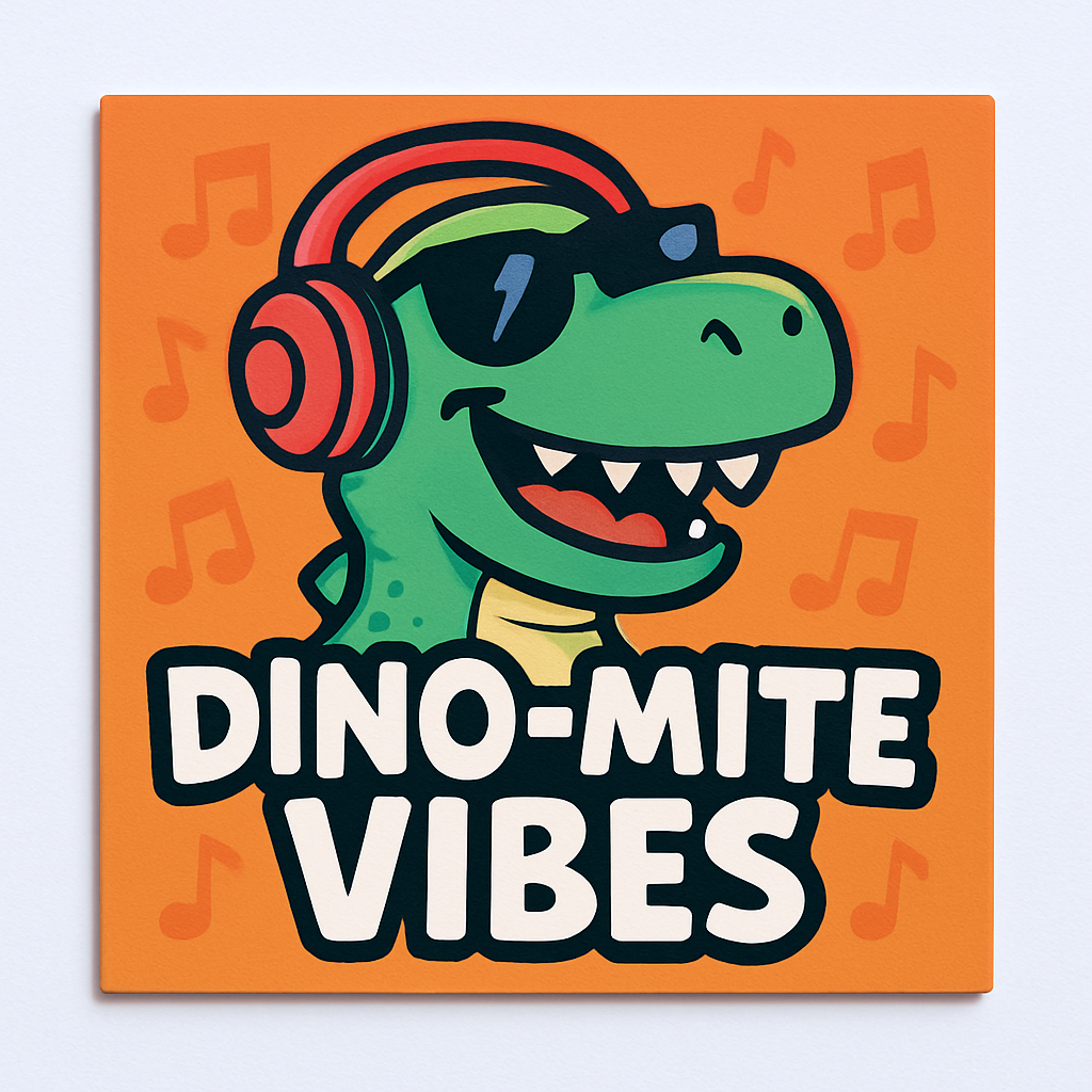 Dino-Mite Vibes – Cool Dinosaur Magnet
