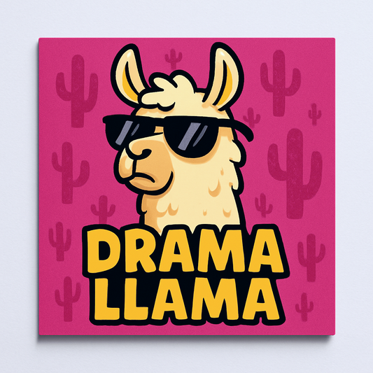 Drama Llama – Sassy Llama Magnet