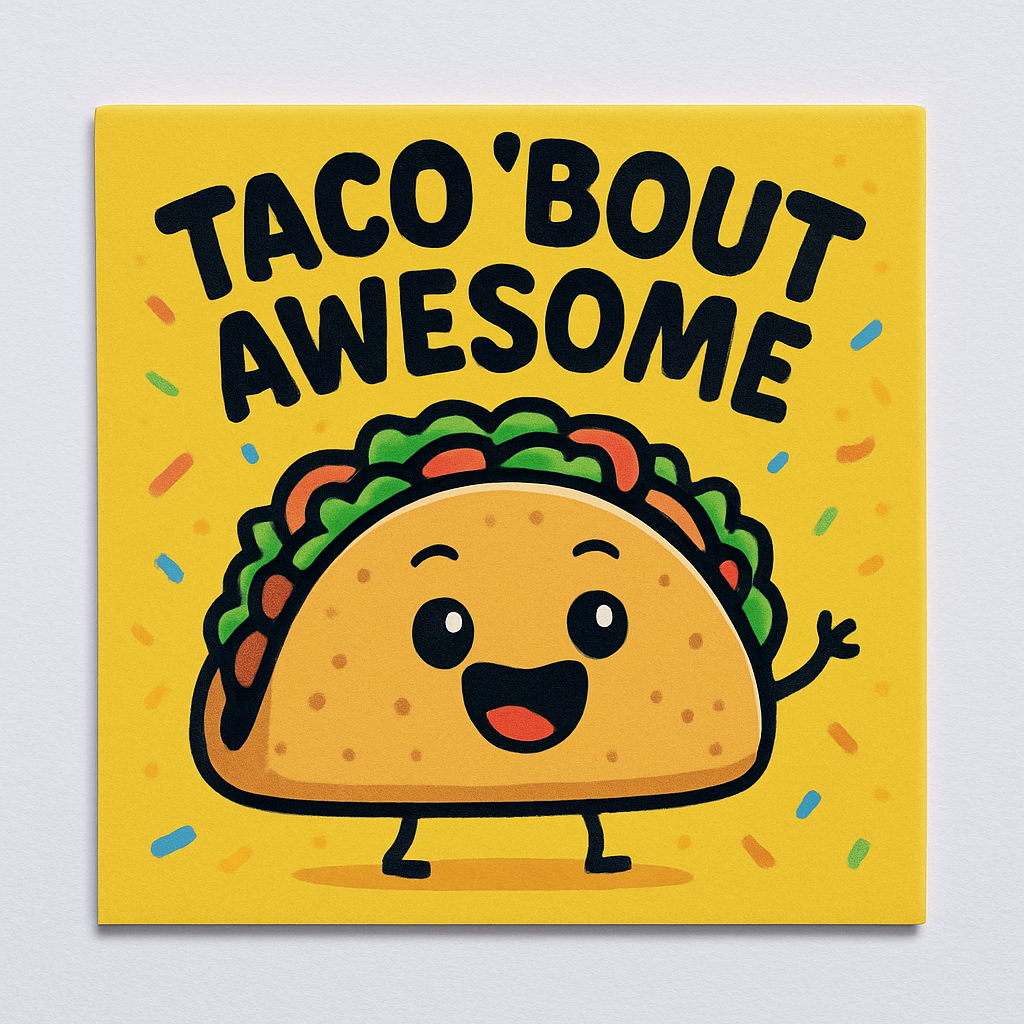 Taco 'Bout Awesome – Happy Taco Magnet